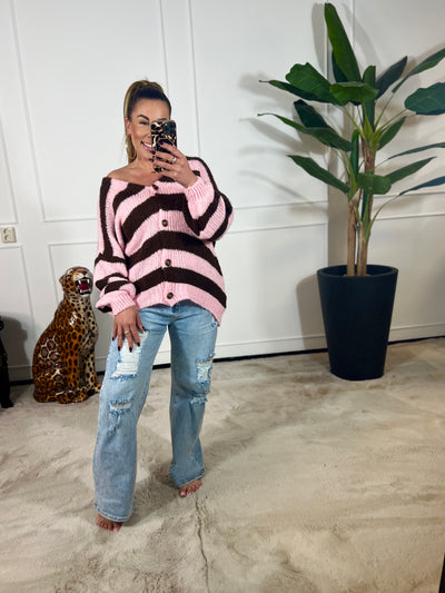 GESCHEURDE WIDE LEG JEANS - J035 + VIDEO