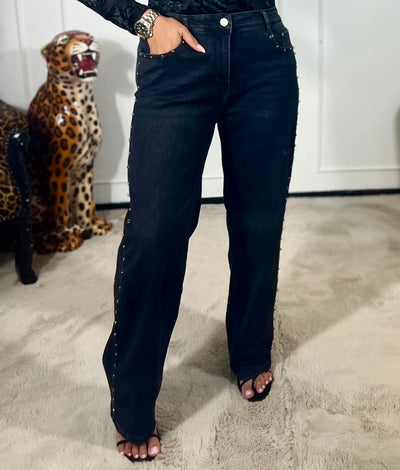 STUDS BLACK JEANS