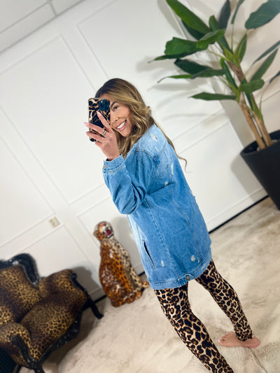 DENIM JACKET LANG (IN MATEN) + VIDEO