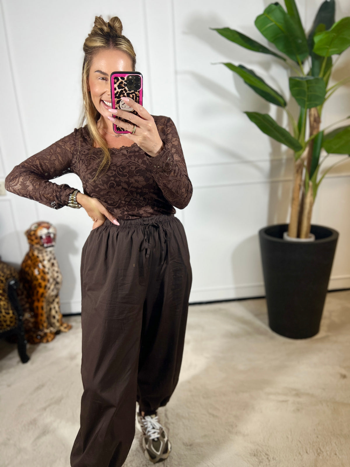 KATOENEN BALLOON BROEK