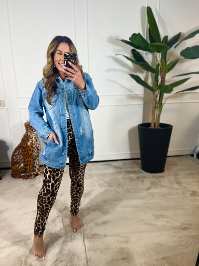 DENIM JACKET LANG (IN MATEN) + VIDEO