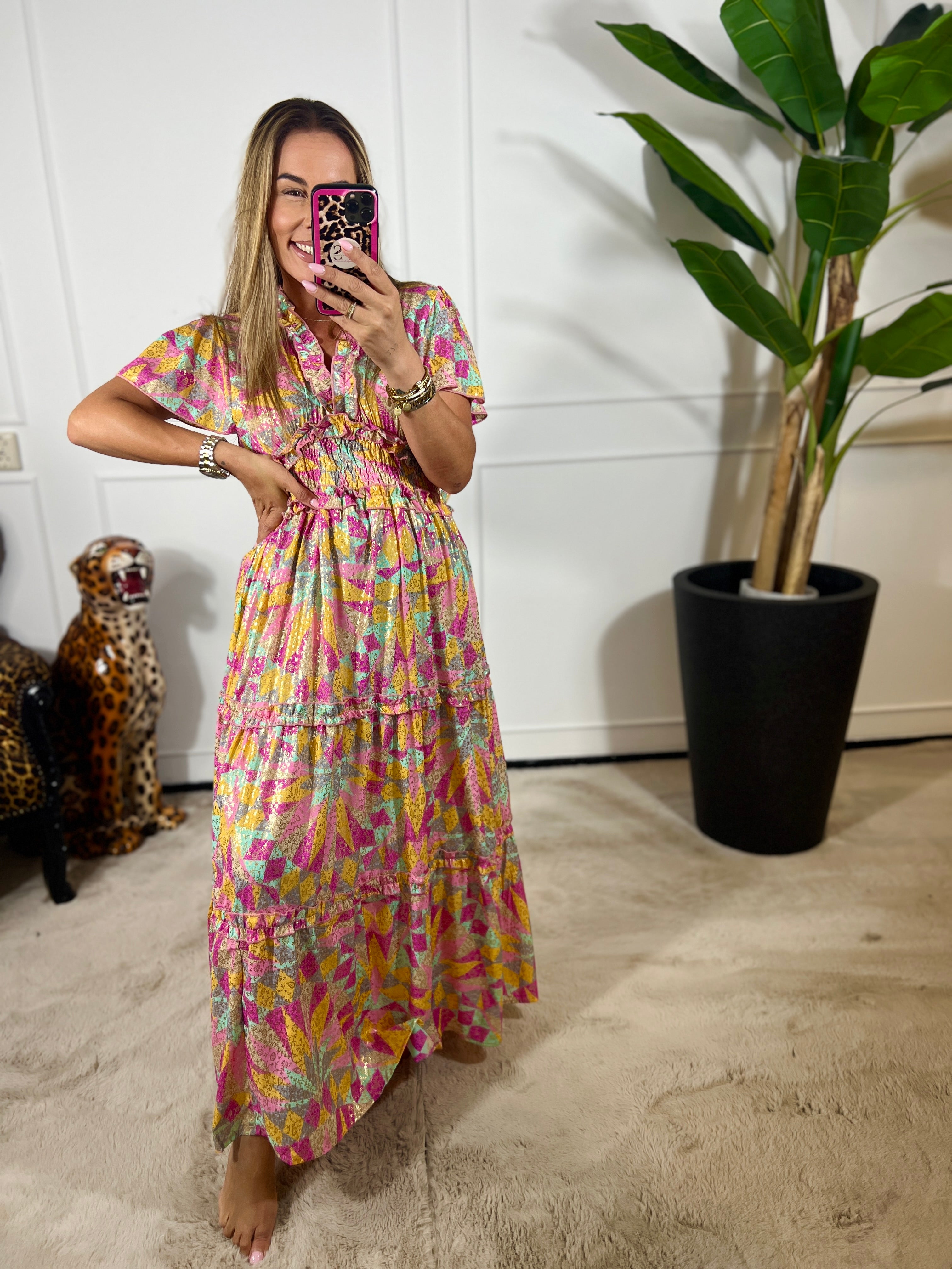AYLA HANDGEMAAKTE IBIZA JURK