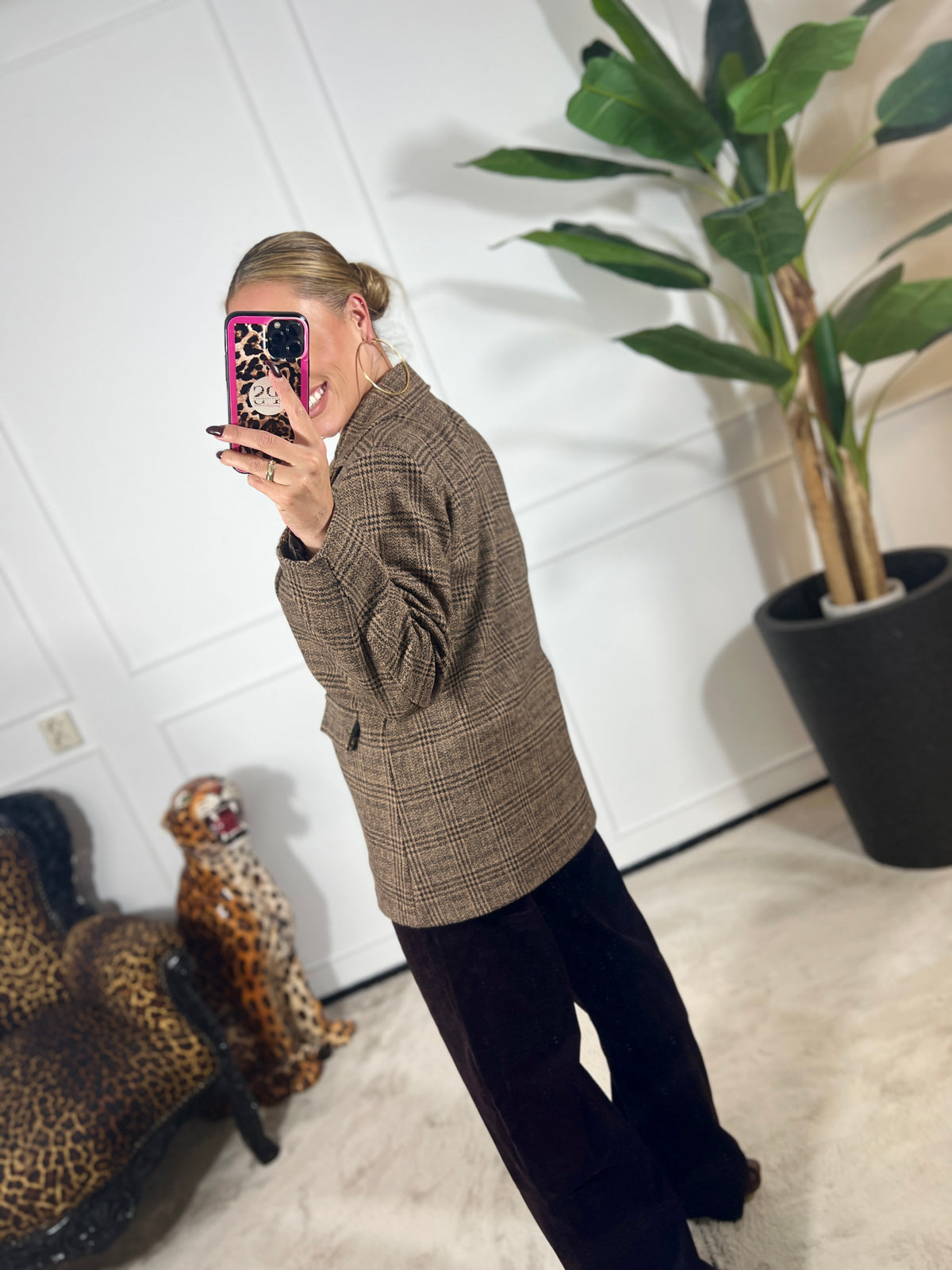AMÉLIE CHECK BLAZER
