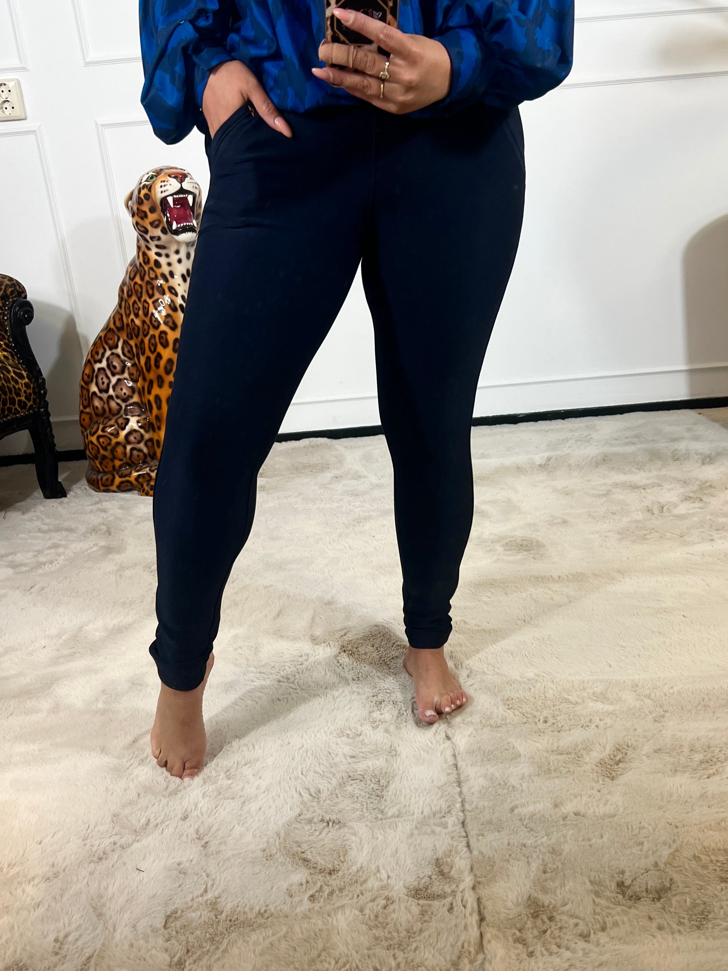 *MARINEBLAUW* SUPER STRETCHED TRAVEL TROUSERS + VIDEO-UITLEG