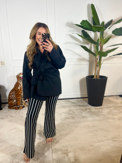 JUMBO KRIJTSTREEP TRAVEL TROUSER