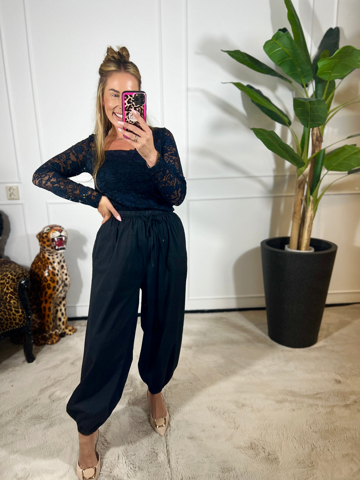 KATOENEN BALLOON BROEK