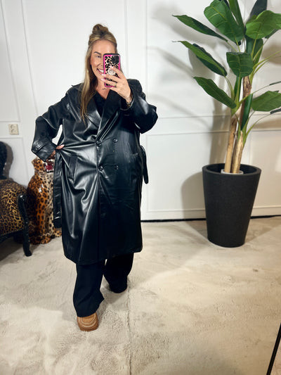 TRENCHCOAT LEATHERLOOK