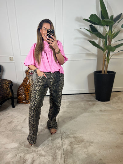 PETITE KORTE MOUW *KENDALL* BLOUSE (T/M 46-48)