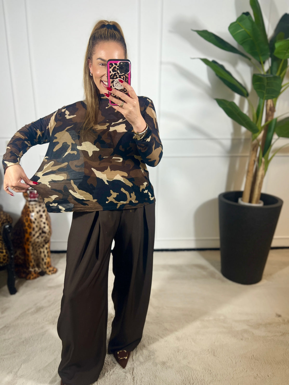 CAMO MESH TOP