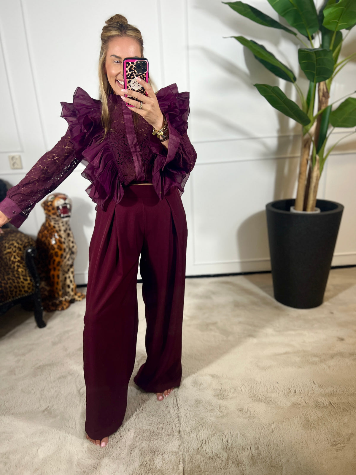 CÉLINE RUFFLE TOP