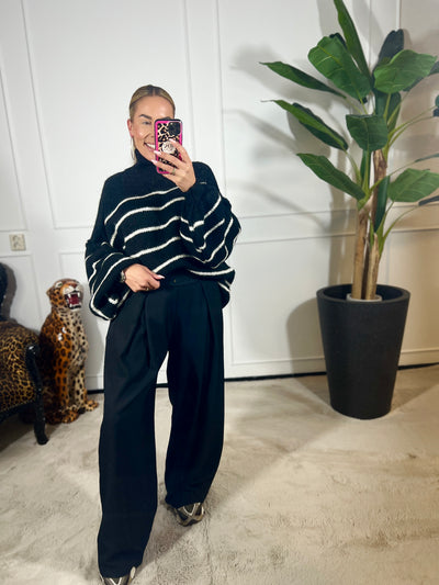 STRIPE TURTLENECK