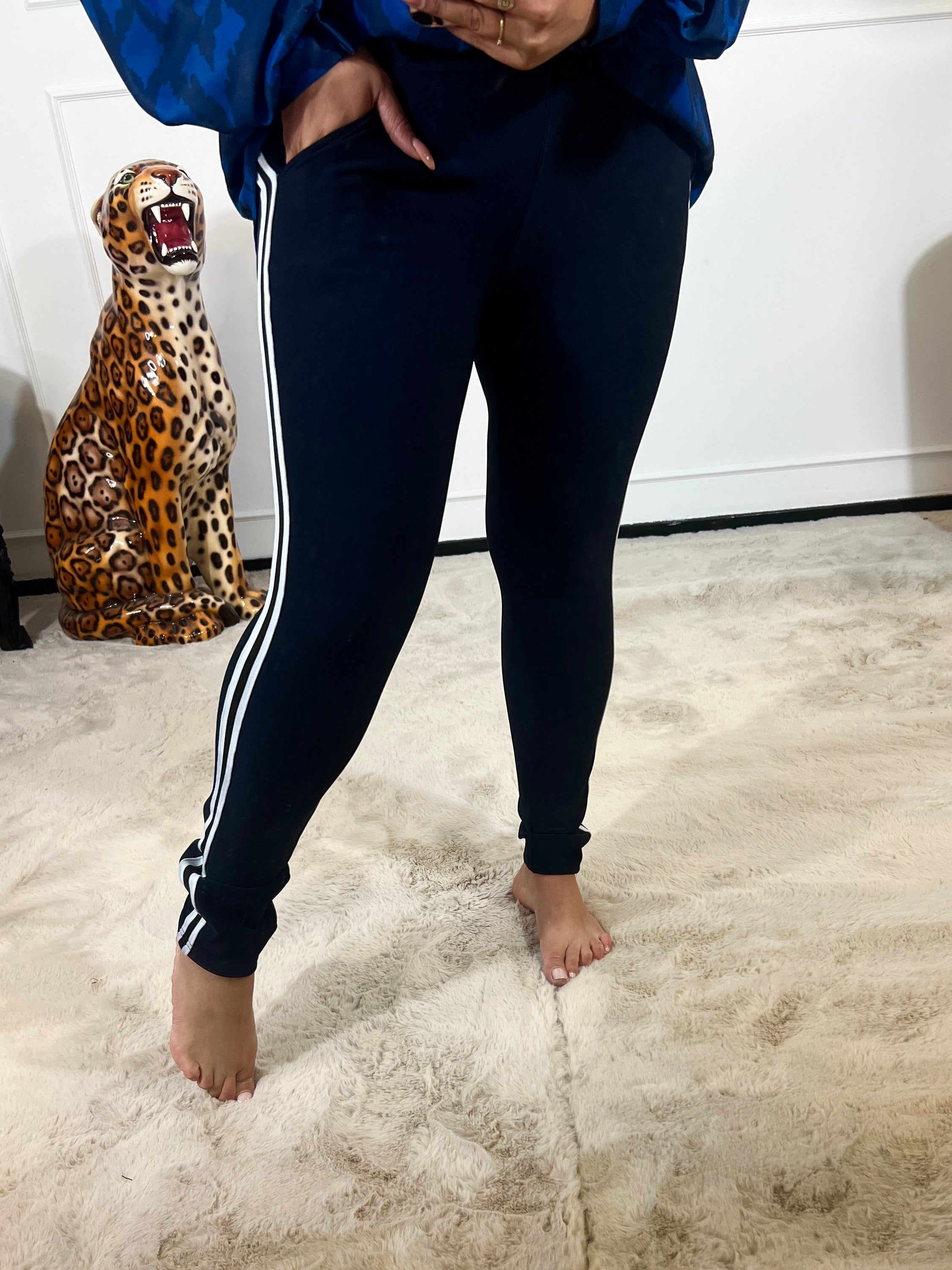 *SPORTY - NAVY* SUPER STRETCHED TRAVEL TROUSERS + VIDEO-UITLEG