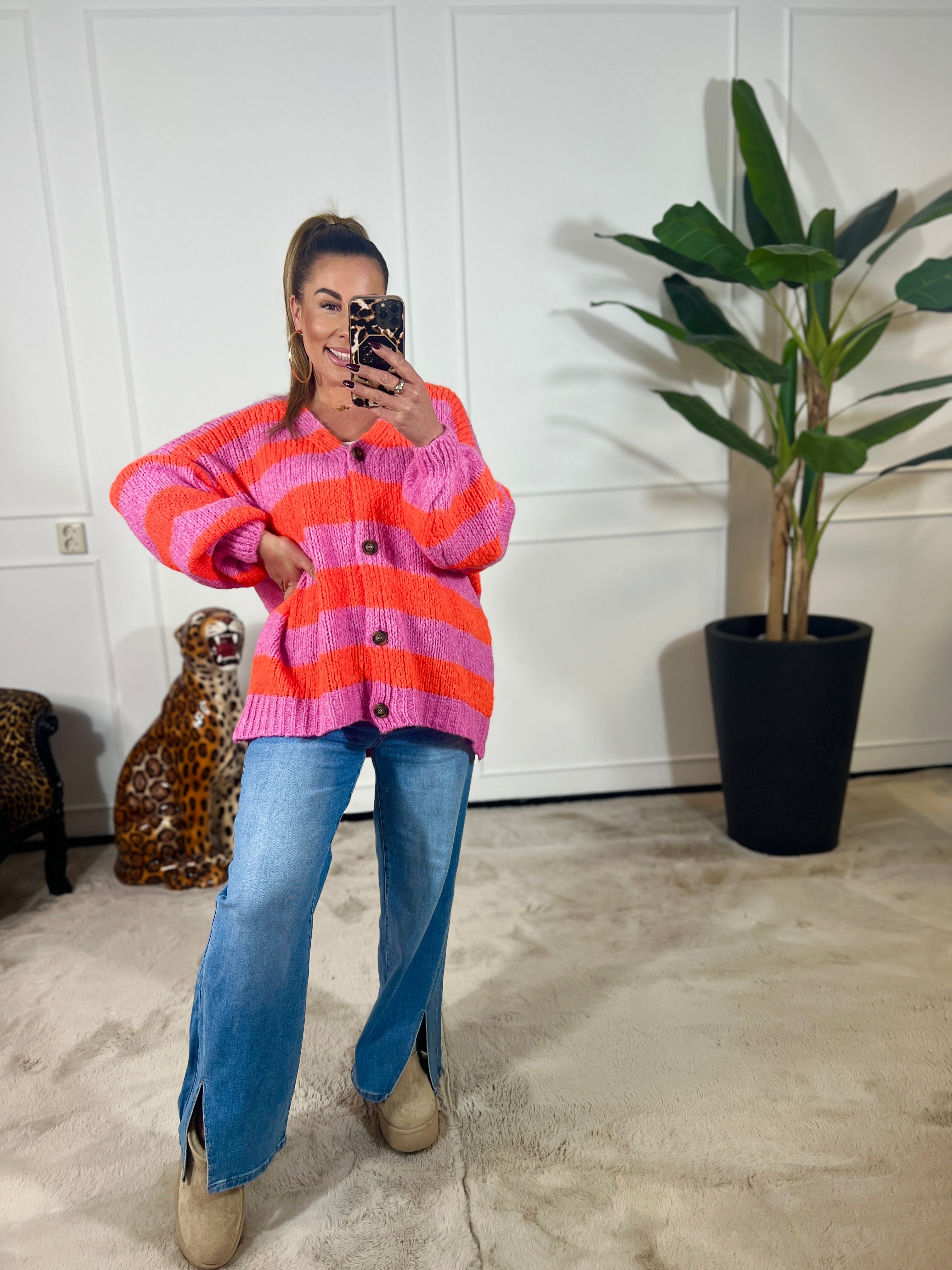 SPLIT STRETCH JEANS - 5148 + VIDEO