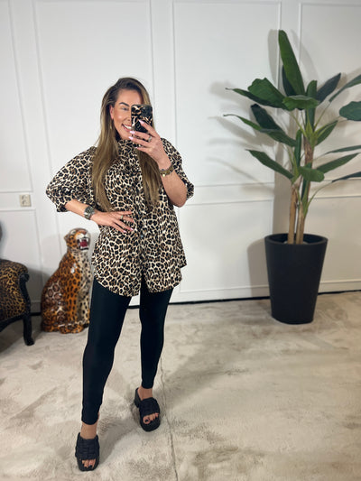 PETITE KORTE MOUW *KENDALL* BLOUSE (T/M 46-48)
