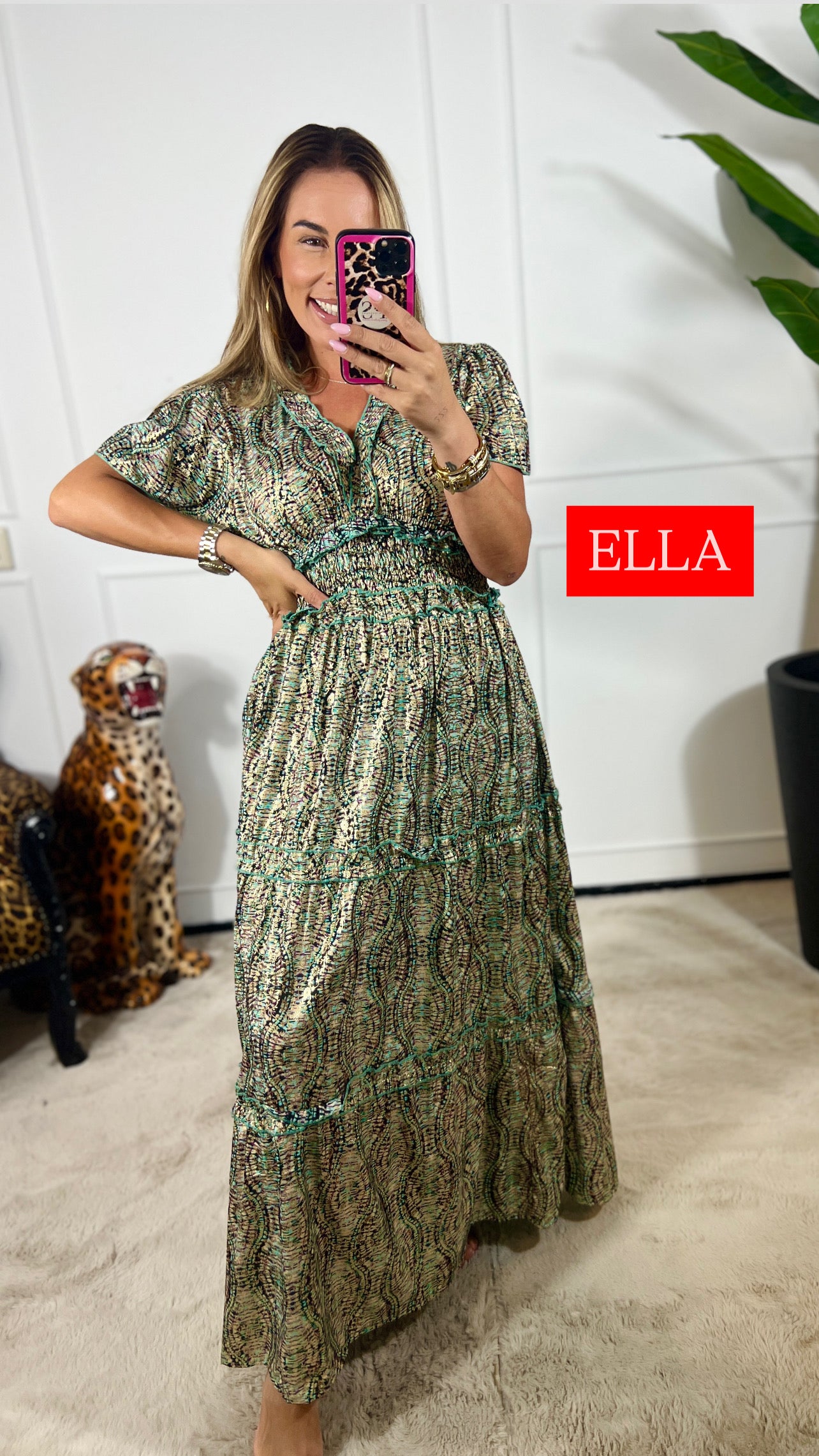 ELLA HANDGEMAAKTE IBIZA JURK