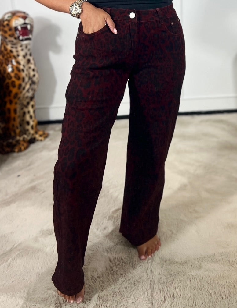 ANNA LEOPARD JEANS