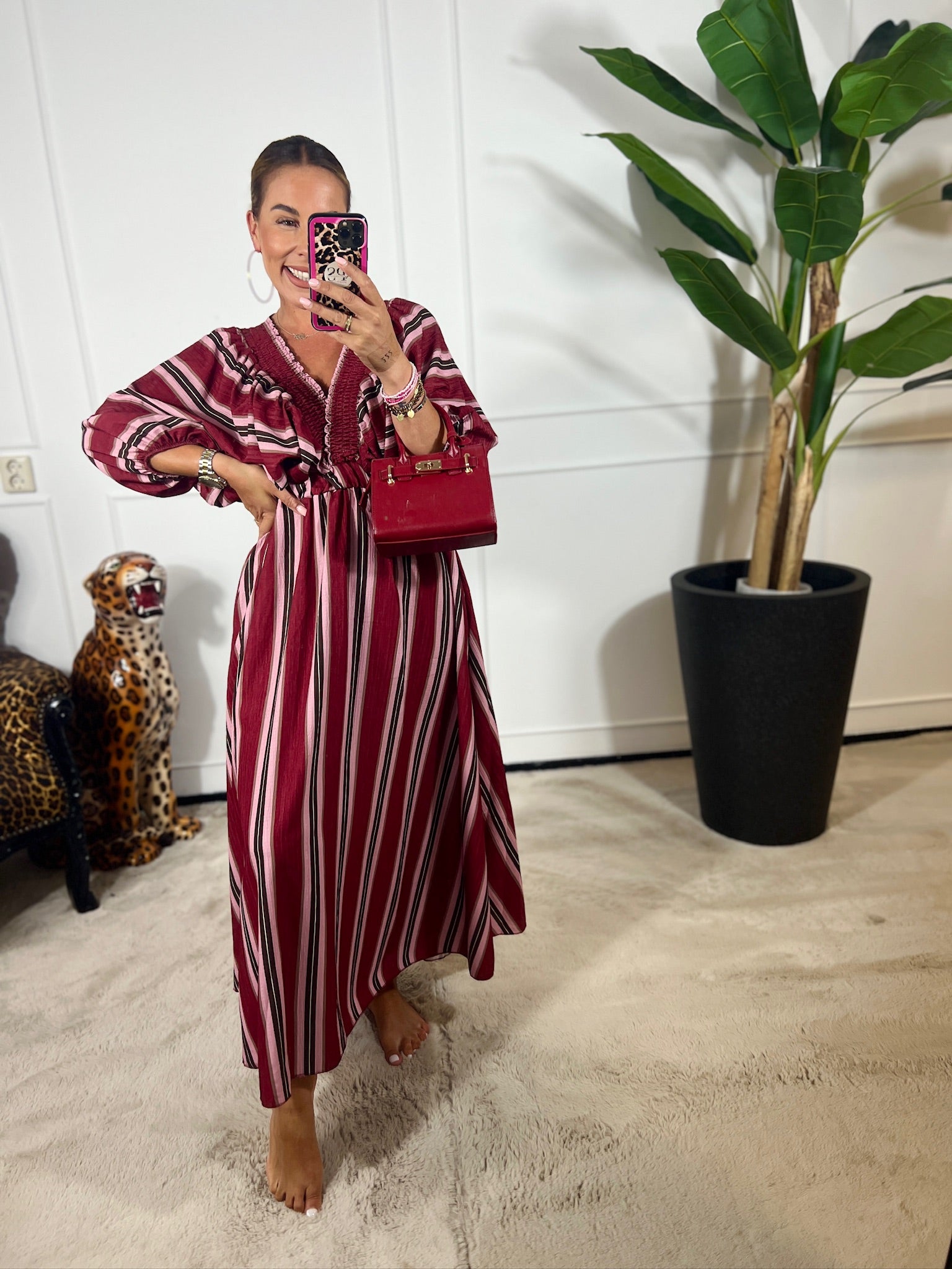 ROSA STRIPE MAXI DRESS