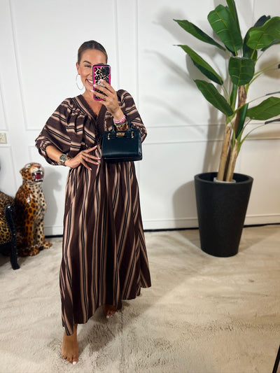 ROSA STRIPE MAXI DRESS