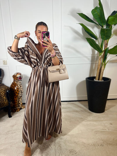 ROSA STRIPE MAXI DRESS