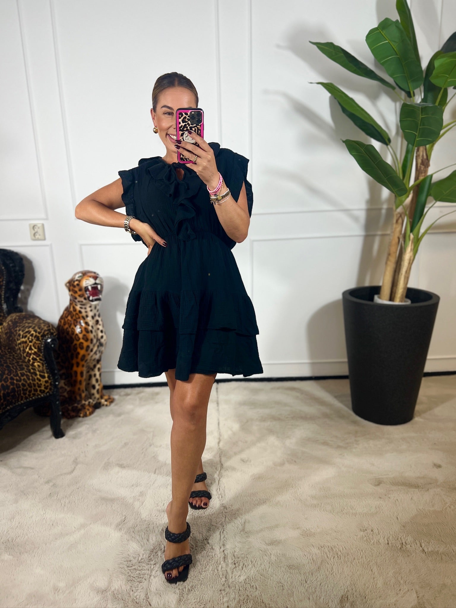 LOLA RUFFLE DRESS