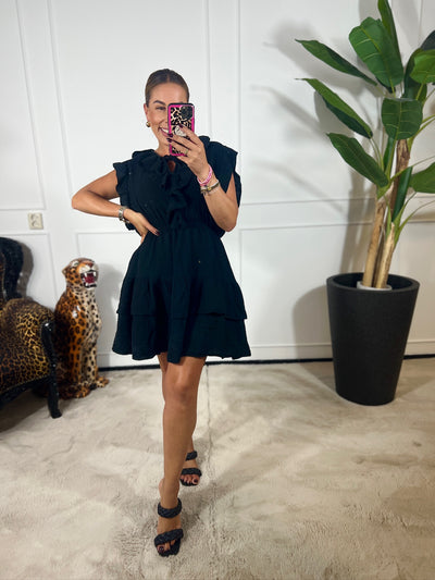 LOLA RUFFLE DRESS