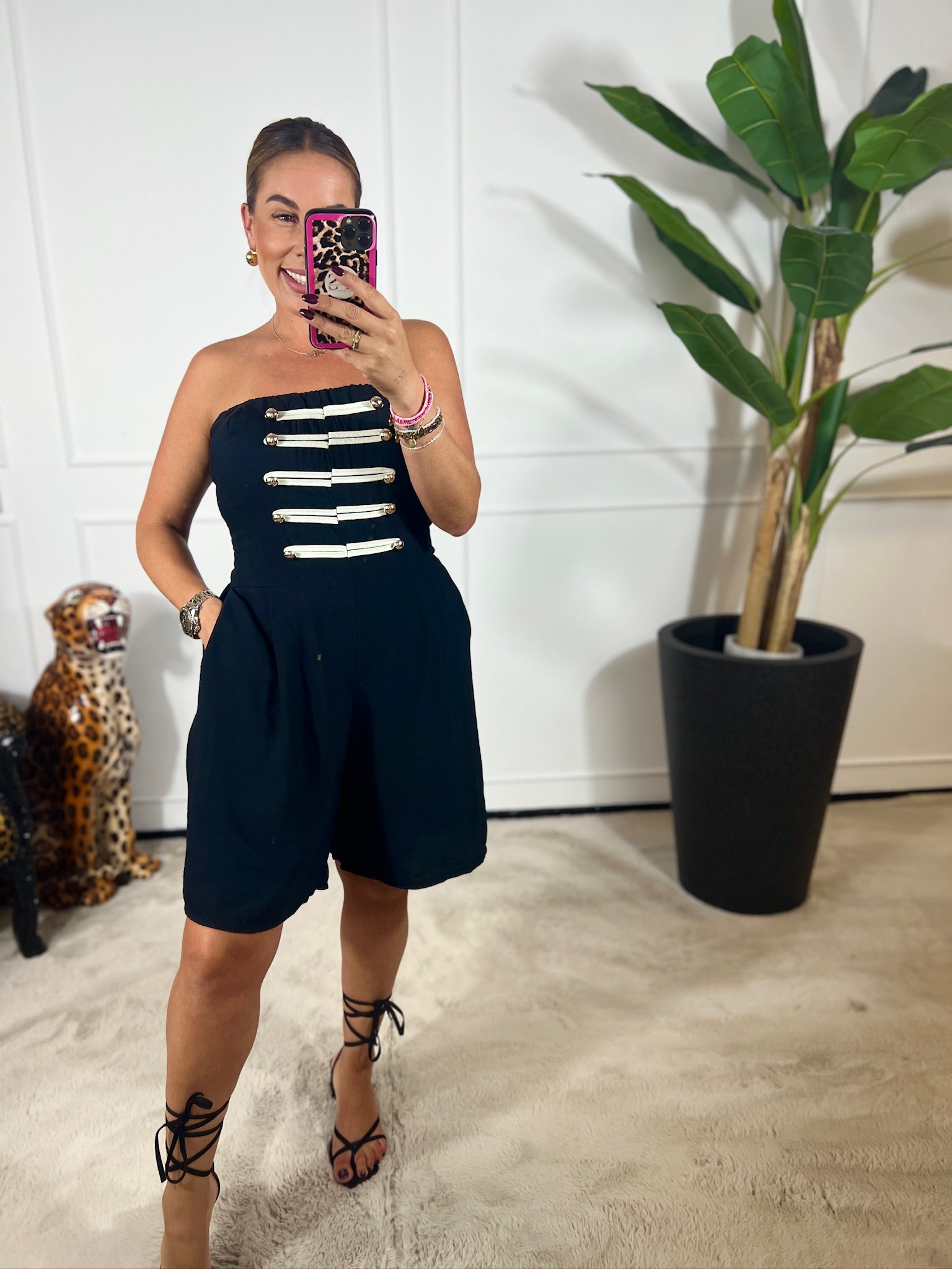 OLIVIA STRAPLESS PLAYSUIT