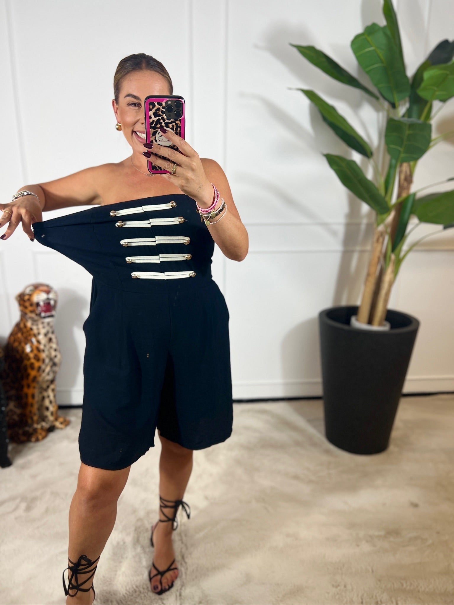 OLIVIA STRAPLESS PLAYSUIT