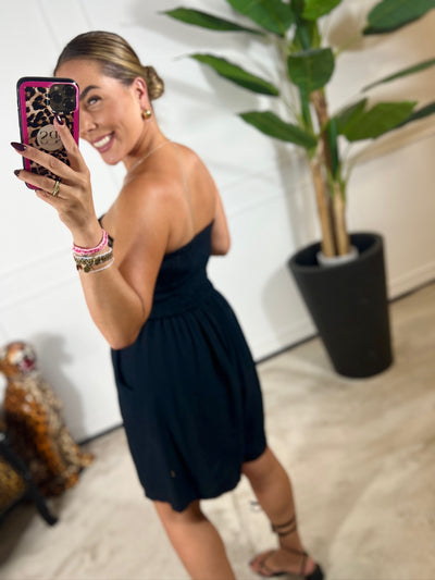 OLIVIA STRAPLESS PLAYSUIT