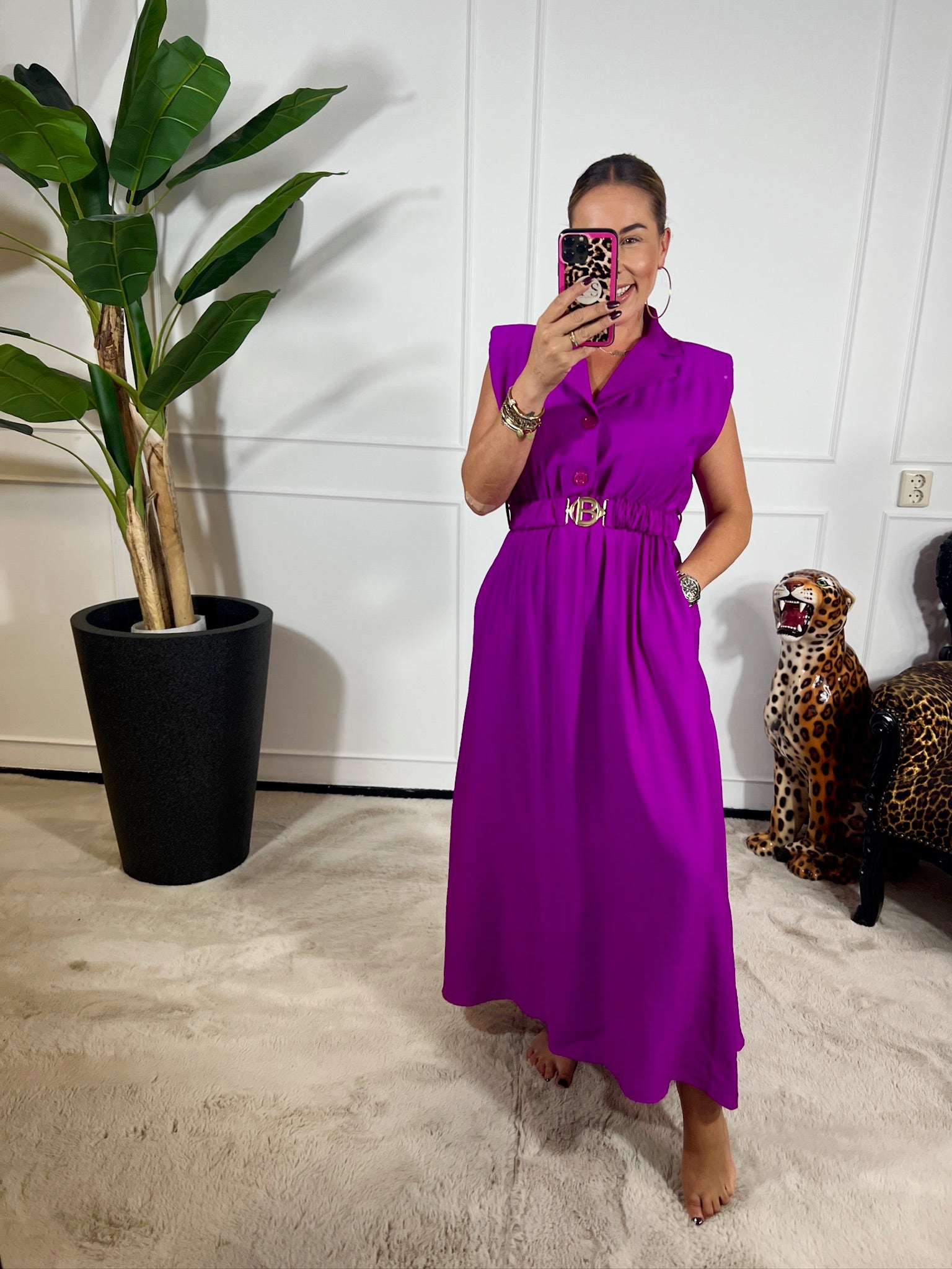 BENICE BELT DRESS