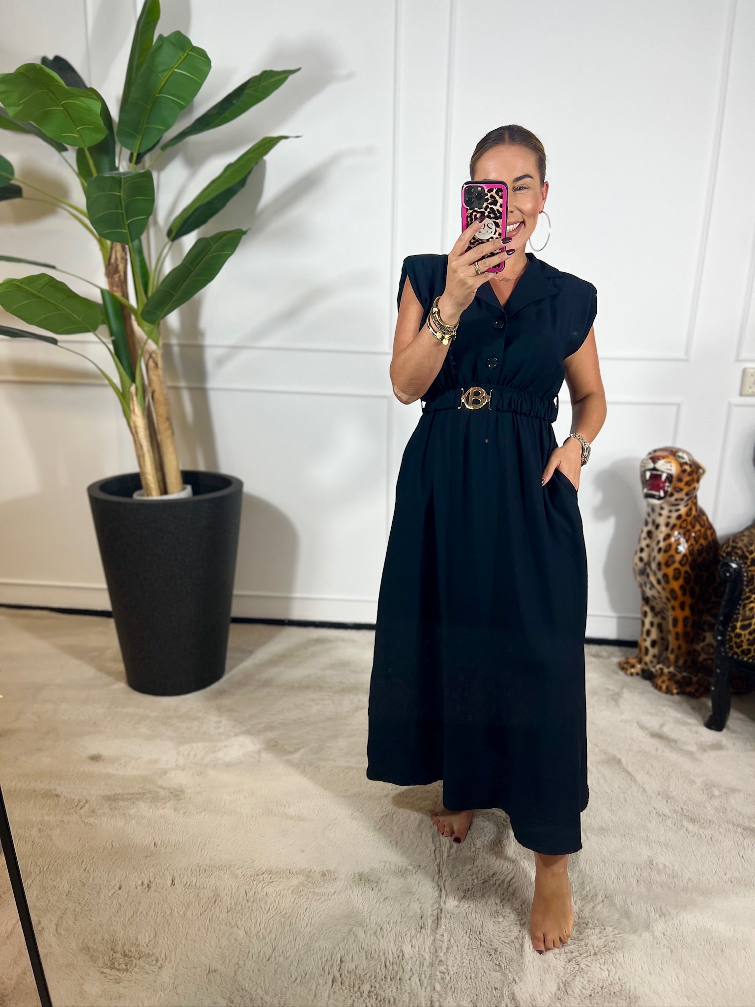BENICE BELT DRESS