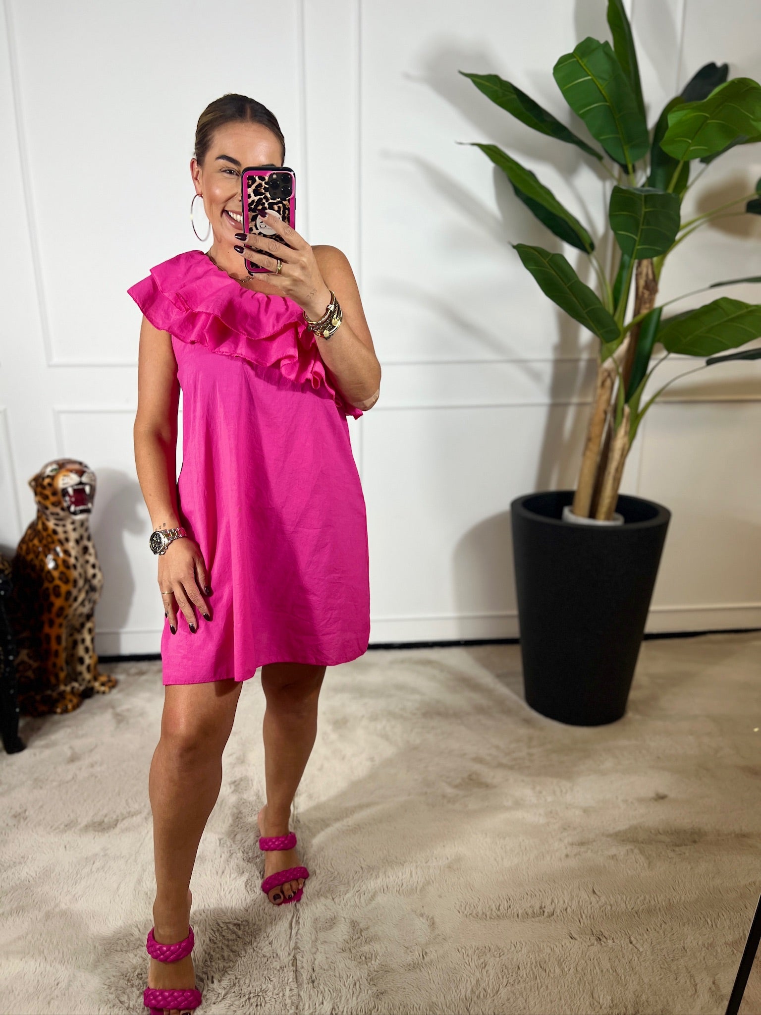 JANE ONE SHOULDER DRESS