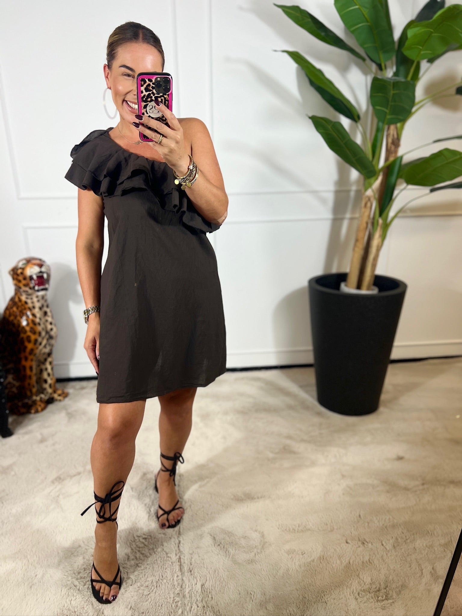 JANE ONE SHOULDER DRESS