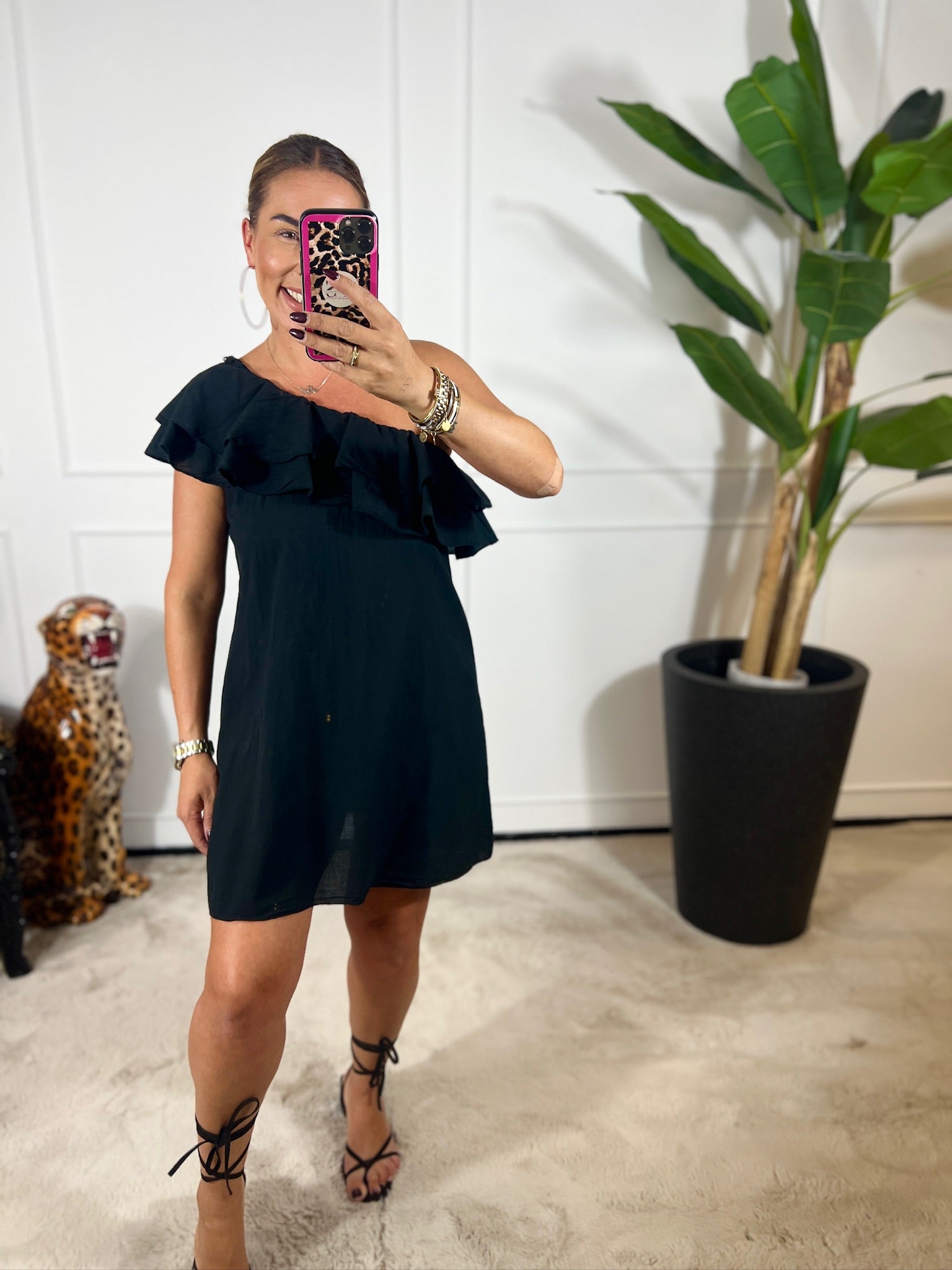 JANE ONE SHOULDER DRESS
