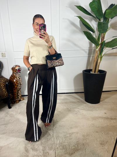 WHITE STRIPE PANTALON