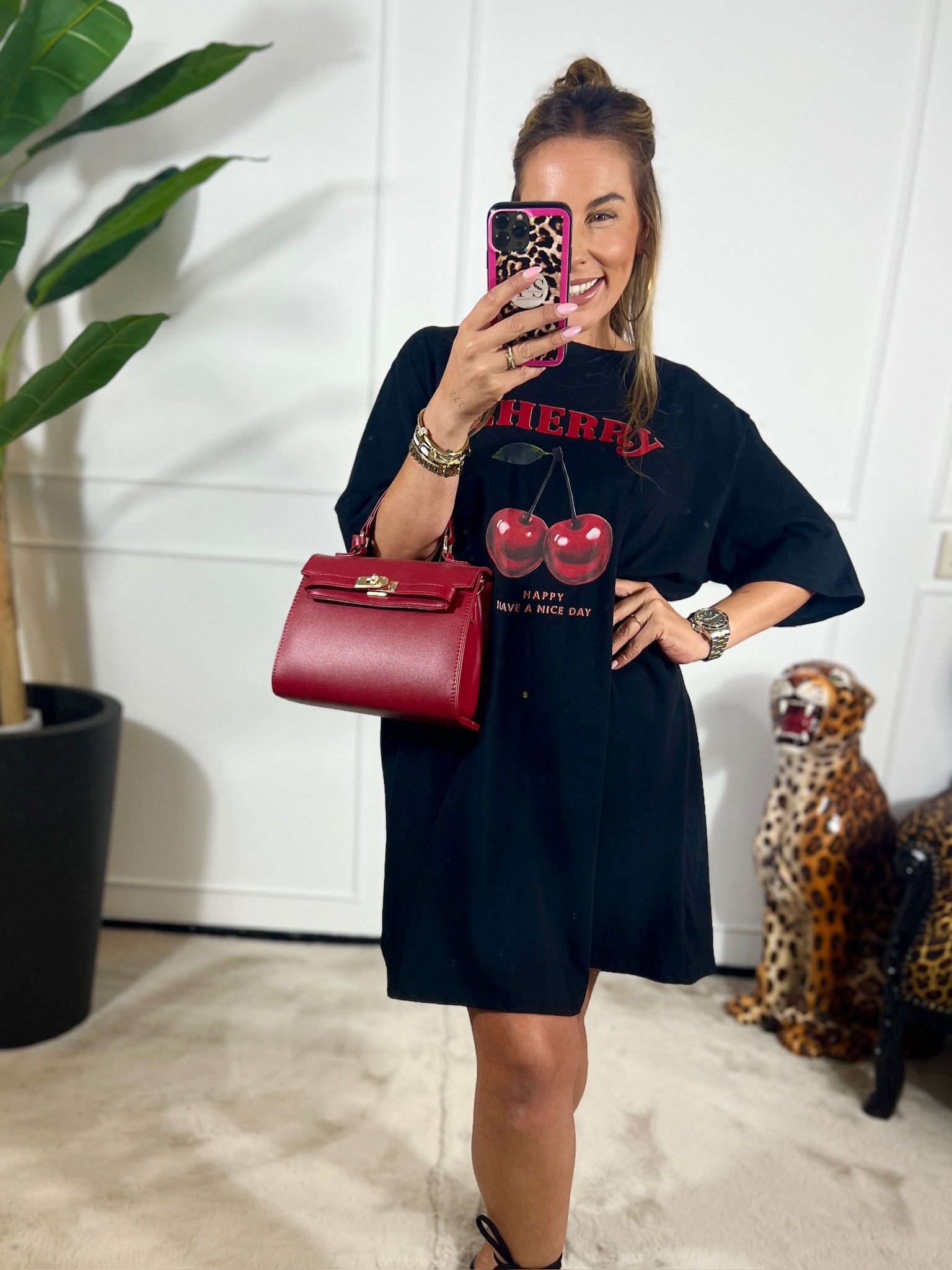 CHERRY TEE DRESS