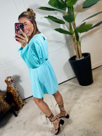 FAYE PLISSÉ DRESS