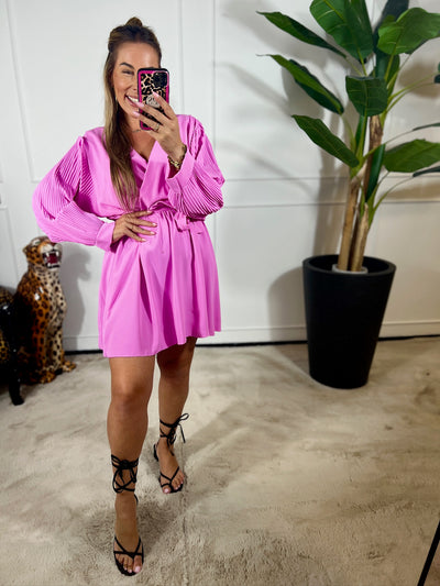 FAYE PLISSÉ DRESS