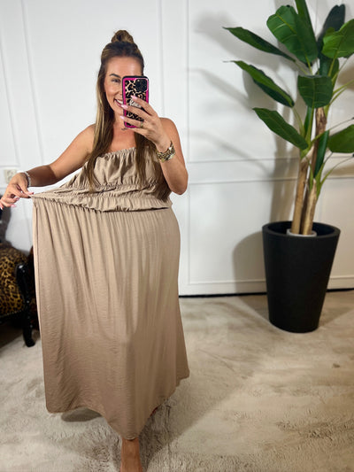 LIVIA STRAPLESS MAXI DRESS