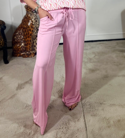 *WIDE LEG* TRAVEL STOF BROEK (T/M 48)