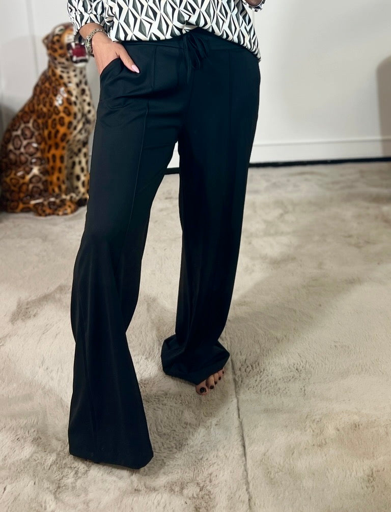 *WIDE LEG* TRAVEL STOF BROEK (T/M 48)