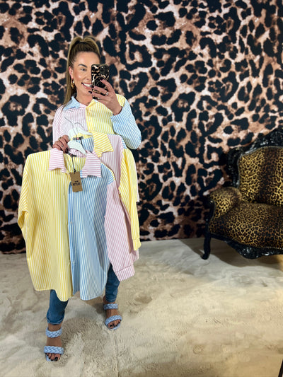 JUUL STRIPE BLOUSE (T/M 46+)