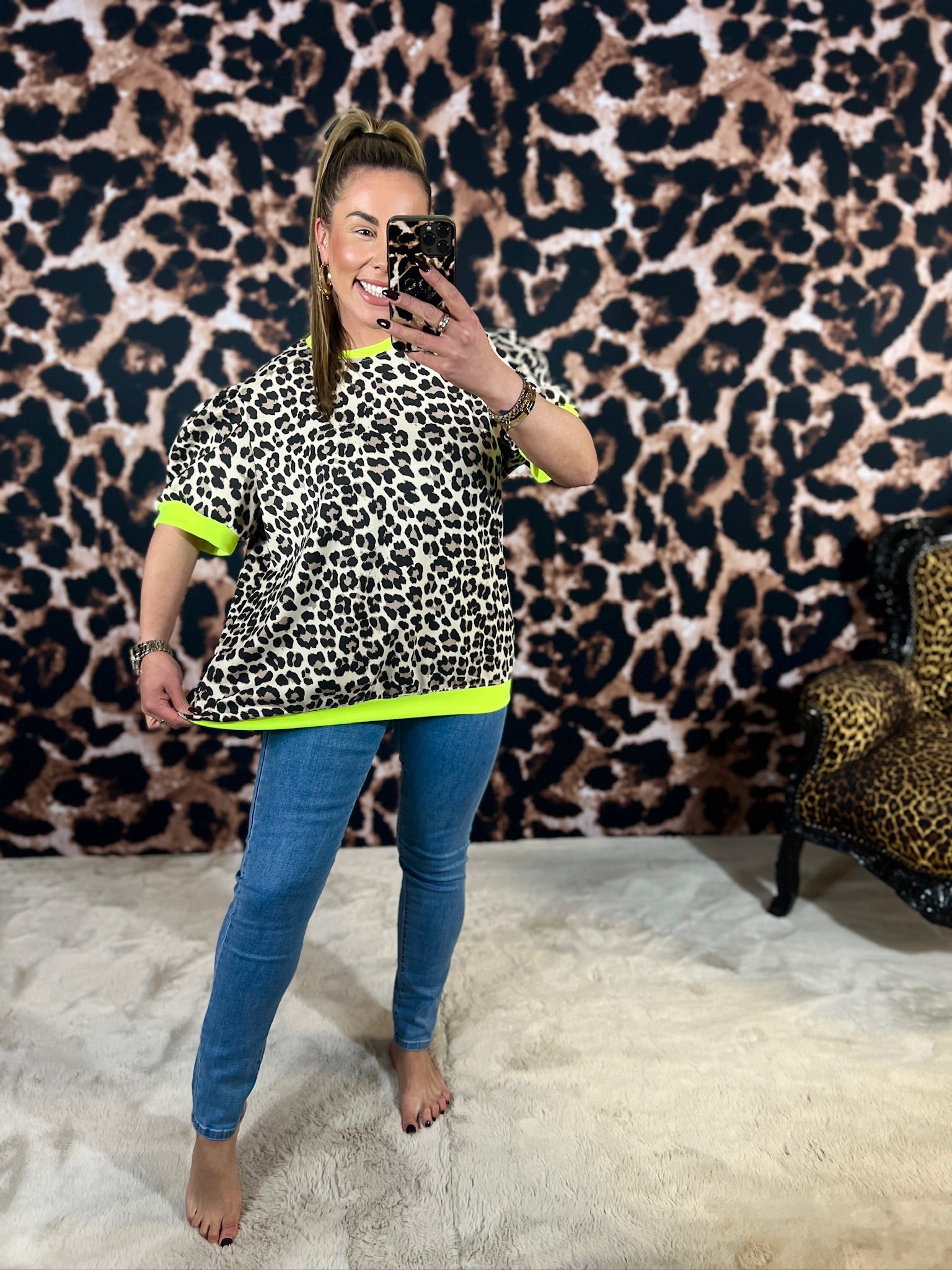FELINE *POFMOUW* TOP (T/M 48)
