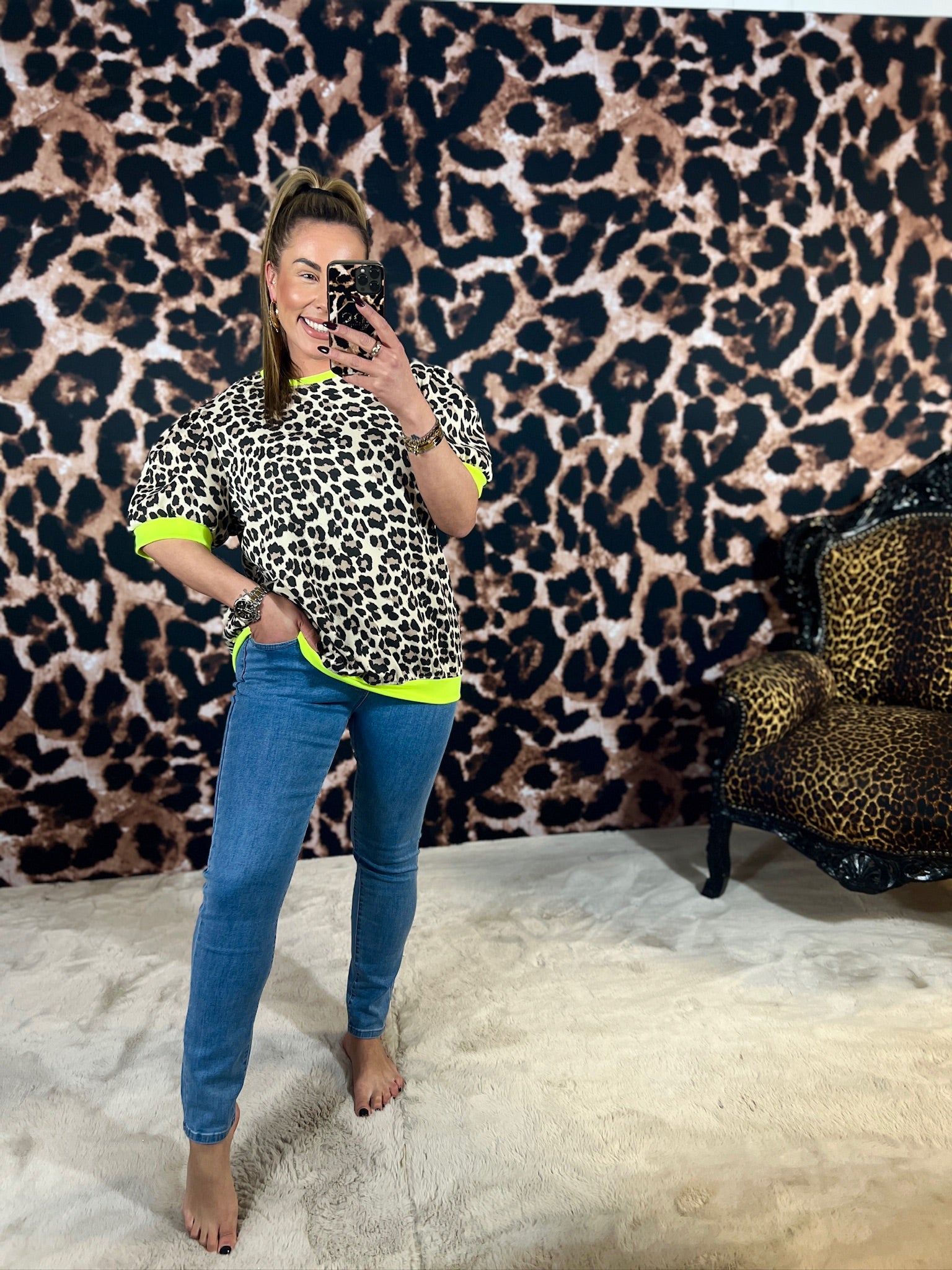 FELINE *POFMOUW* TOP (T/M 48)