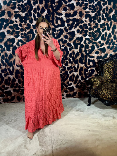 SUN FLOWER MAXI DRESS (T/M 48)
