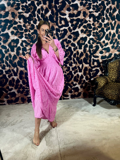 SUN FLOWER MAXI DRESS (T/M 48)