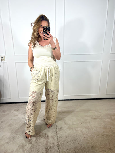 LACE WIDE LEG PANTS (T/M 46+)