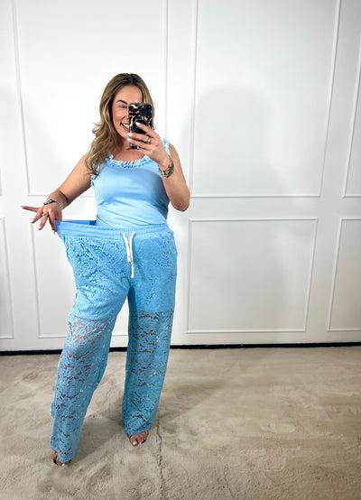 LACE WIDE LEG PANTS (T/M 46+)