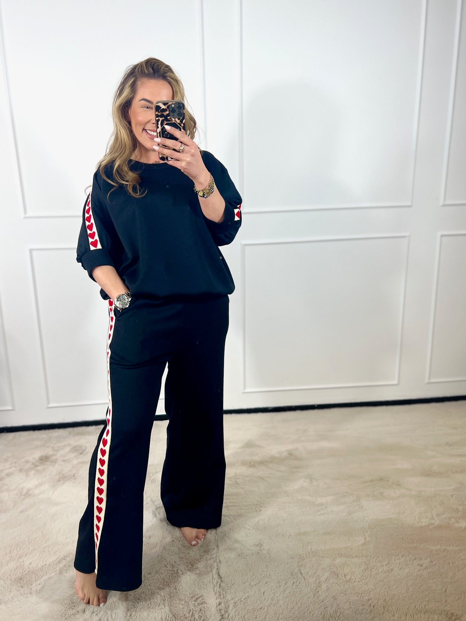 VALENTINA STRIPE COMFY SET (T/M 46)