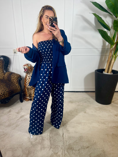 DOTTY STRAPLESS JUMPSUIT