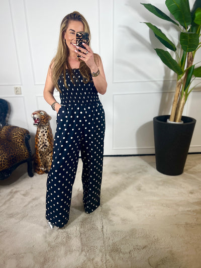 DOTTY STRAPLESS JUMPSUIT
